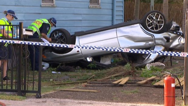 Two people are dead and one is seriously injured after a crash west of Brisbane.