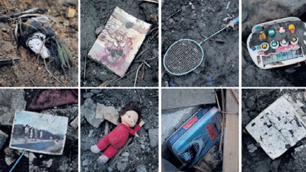 The scale of Japan's disaster is vast...  but the suffering is captured in these scraps of life.