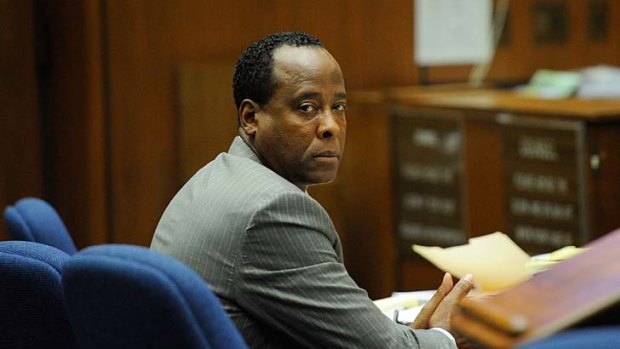 Reluctant to testify: Conrad Murray in court as his defence against a charge of involuntary manslaughter draws to a close.