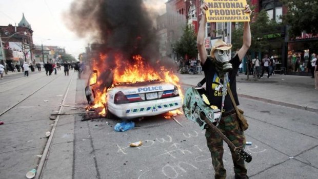 Protesters linked to the Black Bloc movement targeted the G20 summit in Toronto in 2010.