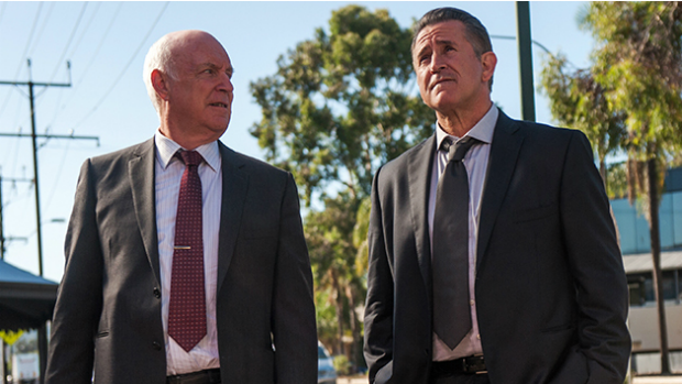 In his last film role, John Clarke with Anthony LaPaglia in the bitter-sweet 