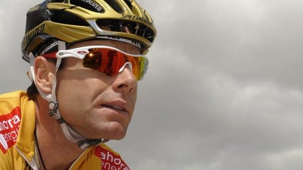 Memories: Cadel Evans during the 2009 Vuelta. 