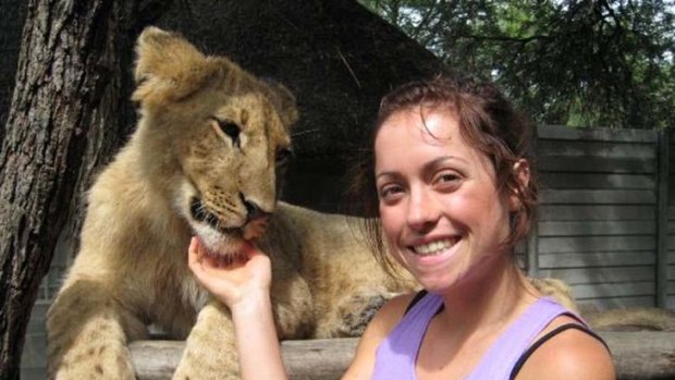 Big-cat lover ... Jenna O'Grady Donley. Her ground-breaking thesis was on renal failure in captive big cats.