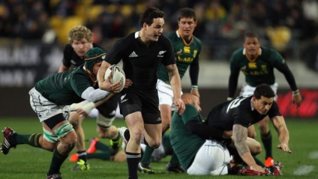 Zac Guildford on the burst for the All Blacks in 2011.