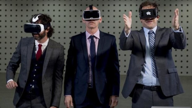 Tony, Jim and Scott take a virtual tour of a planned development in the new season of <i>Utopia</i>.