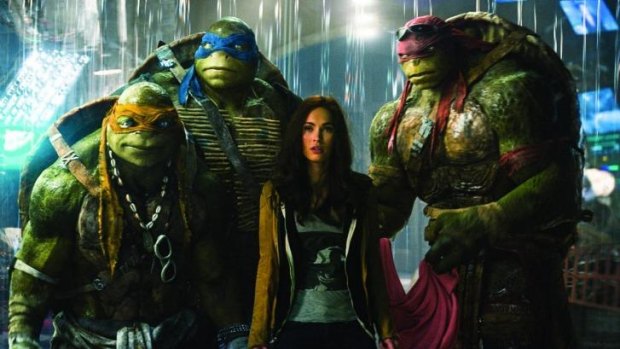 <i>Teenage Mutant Ninja Turtles</i> received multiple nominations, including worst picture and supporting actress for Megan Fox.