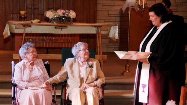 Vivian Boyack and Alice Dubes get married than seven decades after beginning their relationship.