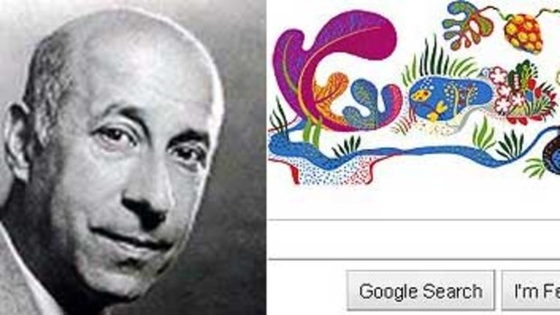Top rater: Designer Josef Frank's and his Google 'doodle'.