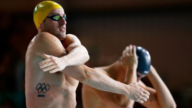 Back in the pool: Australian swimmer James Magnussen.