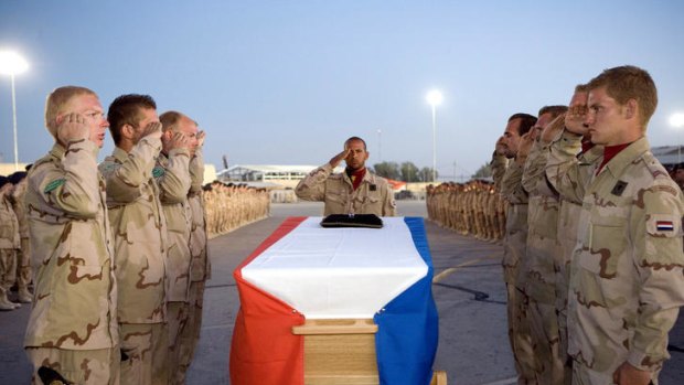 Paying the price: The Dutch military lost 25 troops during their deployment in Afghanistan.