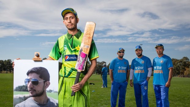 Zeeshan Akbar's brother Faizan played in a cricket match with members of Canberra's Pakistani and Indian community to honour his memory. 