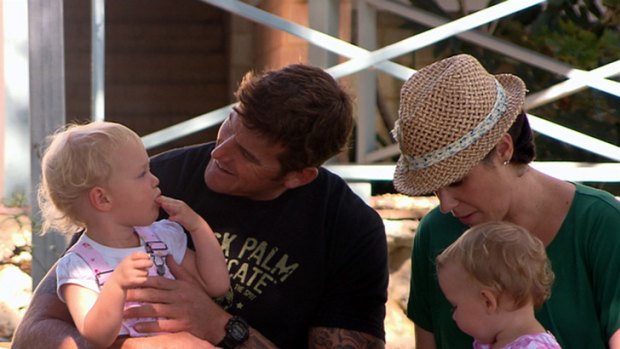 IVF parents  ... Ben Roberts-Smith at home with his wife children in a profile featured on Channel Seven's Sunday Night program.