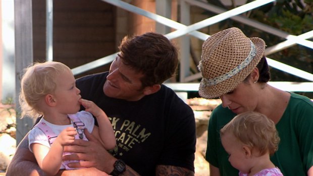 IVF parents  ... Ben Roberts-Smith at home with his wife and children in a profile featured on Channel Seven's Sunday Night program.