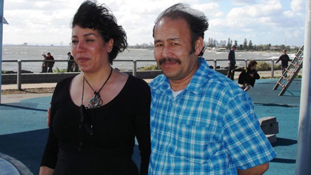 Nasir Ahmadi, right, with his wife Zahara Rahimzadegan, known as Mandy. He killed her and buried her body in the backyard of their Ashwood home.