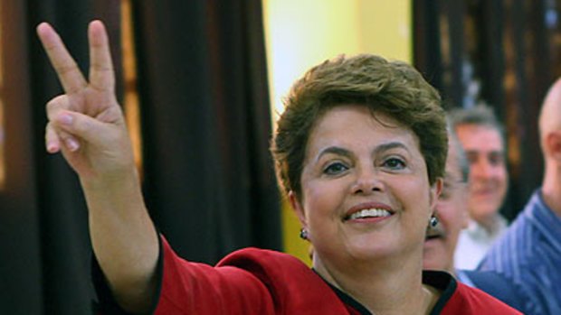 Victory ... for  Dilma Rousseff.