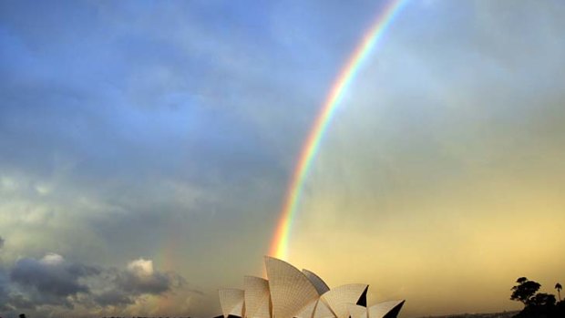 Famous attraction ... the Sydney Opera House.