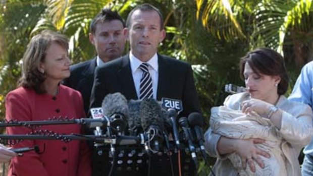 Opposition Leader Tony Abbott has landed in hot water for an "inappropriate" remark.
