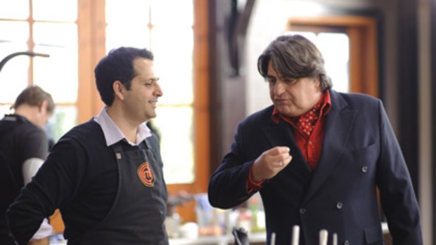 Jimmy gets some pointers from Matt Preston.