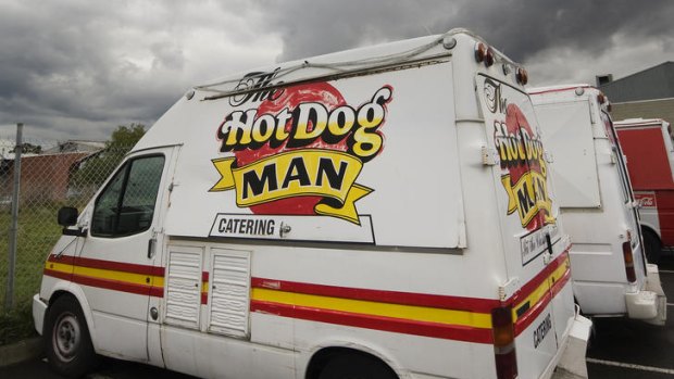 A van operated by Shot Dogs outside Neverland nightclub in South Melbourne.