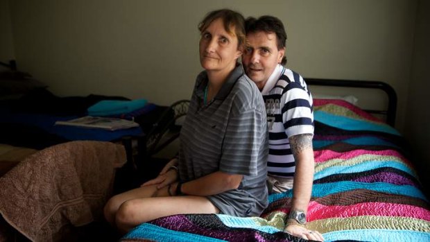"I couldn't sleep the first night because we hadn't slept in a bed in a while but last night I slept like a log": Teresa and Shane are looking to find work.
