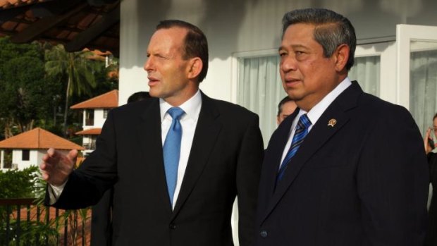 Tony Abbott and Susilo Bambang Yudhoyono in Indonesia in June.