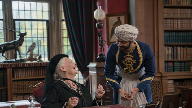 The friendship between Queen Victoria (Dench) and Abdul (Fazal) was erased from royal records but later uncovered by an Indian journalist.