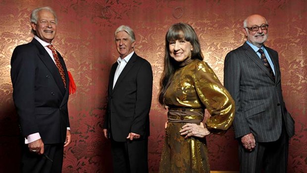 Time travel: After 50 years, the Seekers - Keith Potger, Bruce Woodley, Judith Durham and Athol Guy - go for gold.