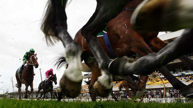 Saddled up: Tabcorp books a quarter of its annual revenue in the six-week spring carnival.