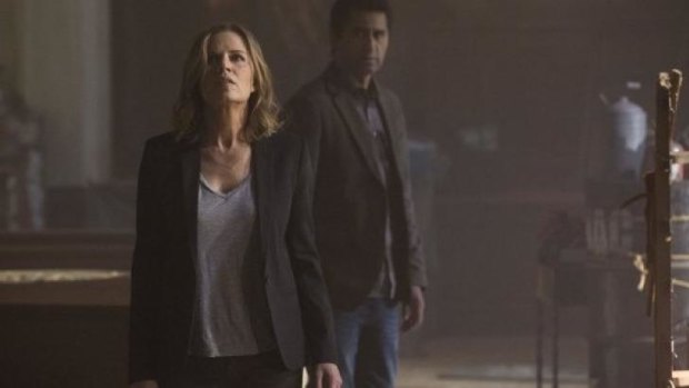 First look: Cliff Curtis and Kim Dickens in the yet to be titled <i>Walking Dead</i> spin-off. 