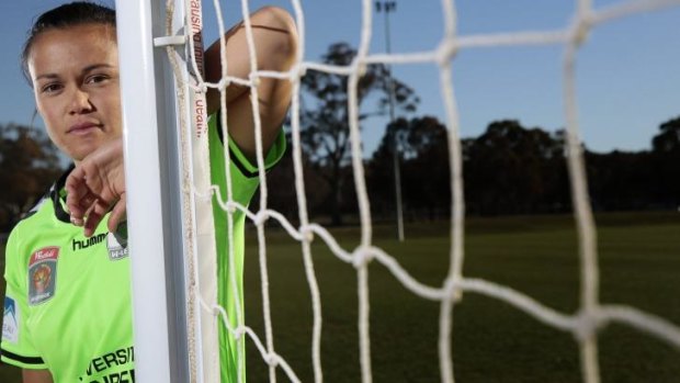Back in green, Canberra United player Rebecca Kiting has rejoined the squad.