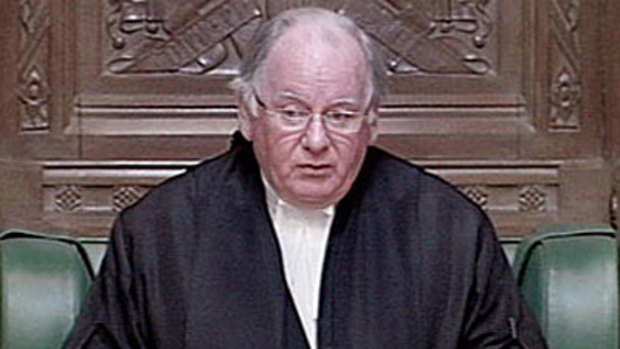 British Speaker Michael Martin.