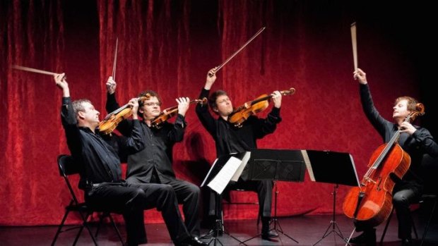 The Debussy Quartet performing at the Melbourne Festival.