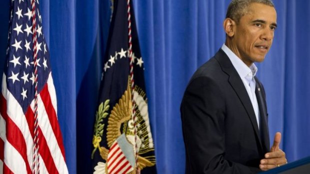 President Barack Obama speaks about the killing of American journalist James Foley.