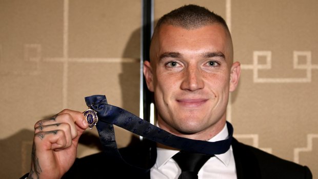 Dusty Martin and his Brownlow medal.