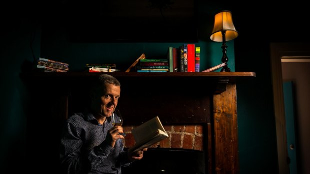 Portrait of Eamonn Hennessy, owner of Buck Mulligans, a new bookshop that sells Irish books and whiskey on December 3, 2016. 