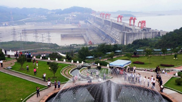 Wild at heart ... the massive Three Gorges Dam in Yichang, Hubei.