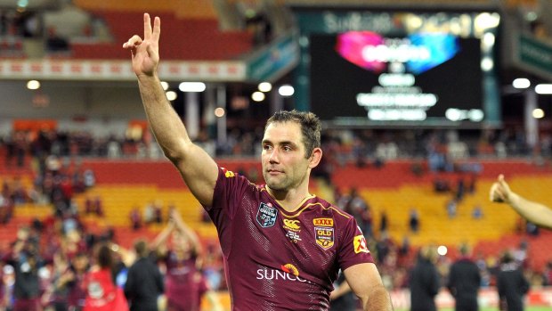 High praise: Cameron Smith has been described as one of the great leaders by Wally Lewis.