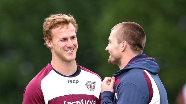 Final offer: Daly Cherry-Evans, left, and his halves partner Kieran Foran received the best offer Manly can table.