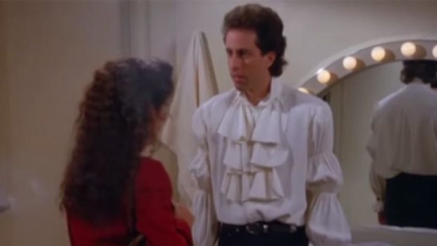 Unfortunately Seinfeld's puffy pirate shirt does not feature in his new campaign shots for Rag & Bone.