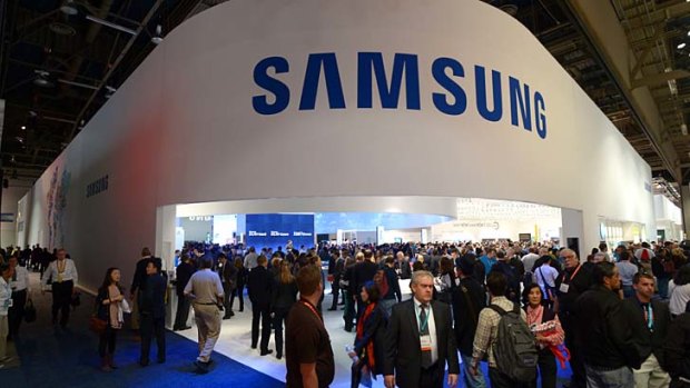 Samsung's booth at CES 2013.