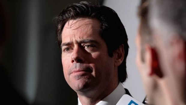 Decisions to make: AFL CEO Gillon McLachlan has received an offer from ASADA about the Essendon players suspected of using performance-enhancing substances.