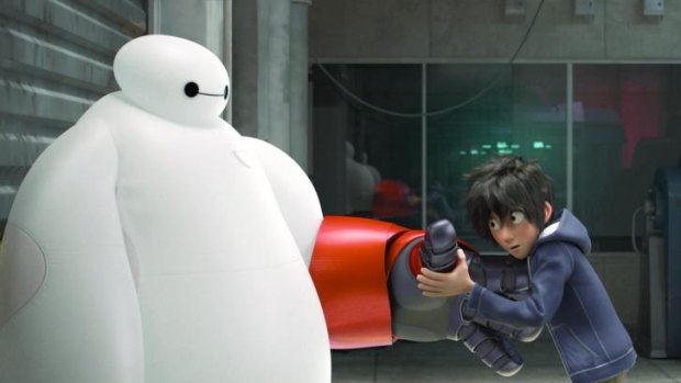 Future shock: In <i>Big Hero 6</i>, 13-year-old Hiro Hamada (voiced by Ryan Potter) becomes involved in the illegal and dangerous world of "bot-fighting."