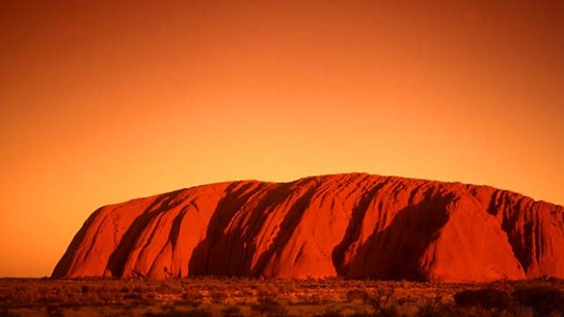 Uluru, one of many iconic images utilised on Tourism Australia's facebook page to drum up hits and 'likes'.