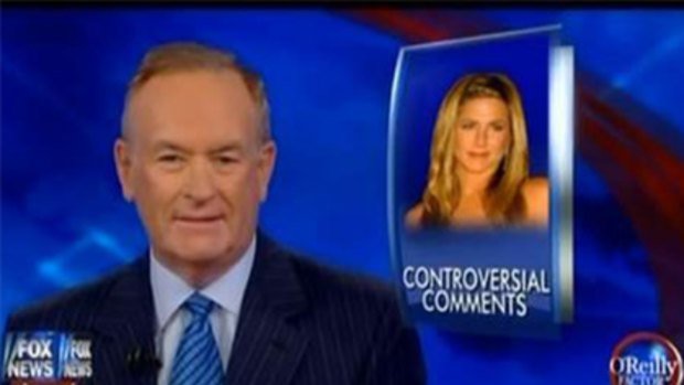 'Destructive' ... Fox News host Bill O'Reilly attacks Jennifer Aniston.