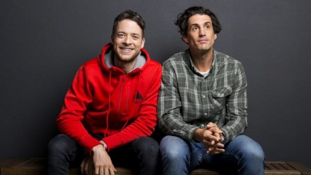 Dream team: Hamish Blake (left) and Andy Lee.