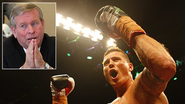 Colin Barnett (inset) admits people power forced him to backflip on helping Perth host Danny Green's next blockbuster bout against Manny Siaca.