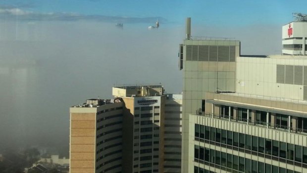 Fog seen from North Sydney.