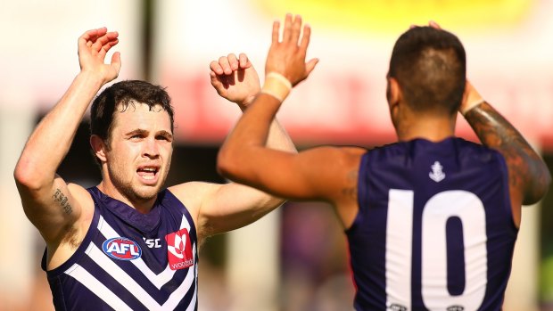 Hayden Ballantyne and Michael Walters formed a lethal small forward partnership during Fremantle's most successful era..