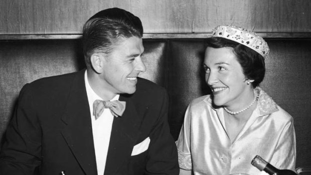 Family values ... Ronald Reagan and his wife Nancy Reagan.