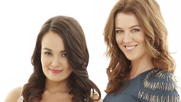 Backlash ... Yumi Stynes and The Circle co-host Gorgi Coghlan.